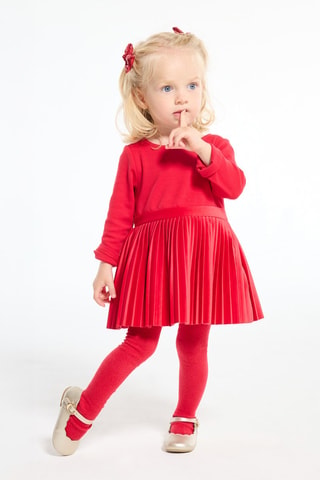 Robe plissée - Rouge - Obaïbi