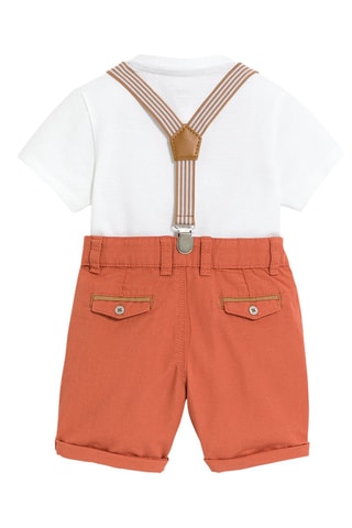 T-shirt et bermuda - Orange - Obaïbi