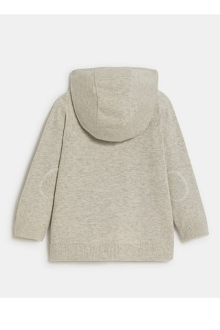 Pull à capuche - Gris chiné - Obaibi