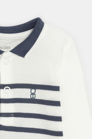 2 bodys - Bleu marine et blanc - Obaïbi
