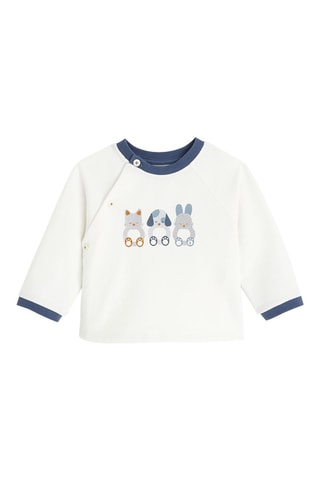 T-shirt et pantalon - Blanc - Obaïbi