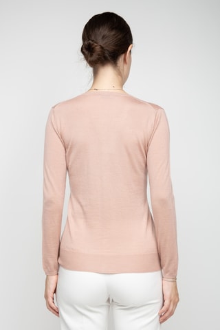 Gilet en soie, cachemire et laine - Beige