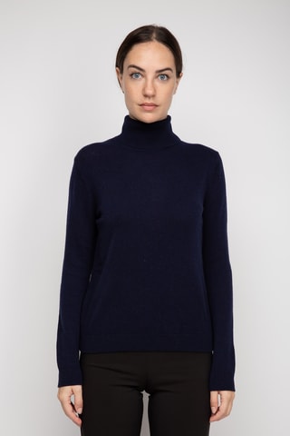 Pull en cachemire - Bleu