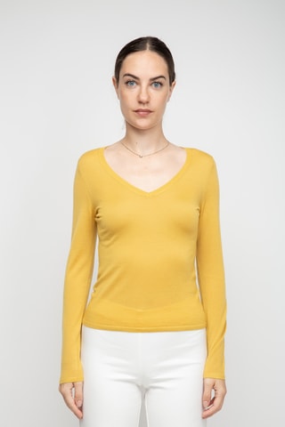 Pull en cachemire - Jaune