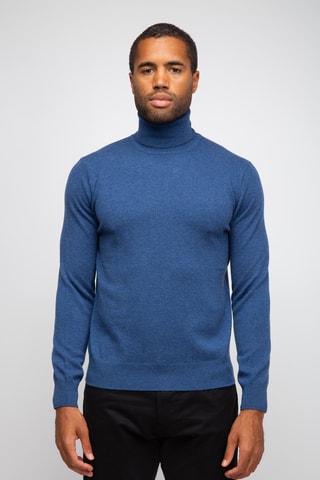 Pull en cachemire - Bleu