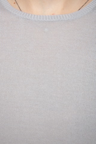 Pull en soie, cachemire et laine - Gris