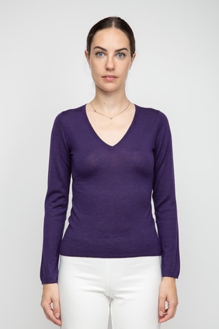 Pull en soie, cachemire et laine - Beige