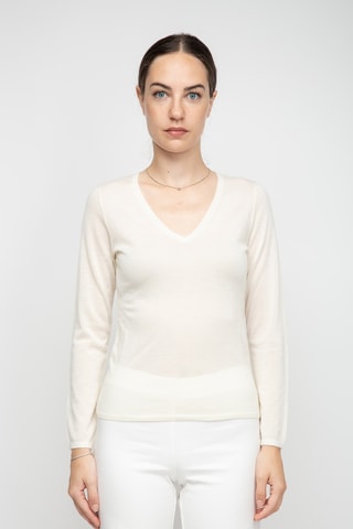 Pull en cachemire - Blanc
