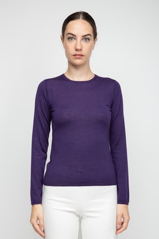Pull en soie, cachemire et laine - Beige