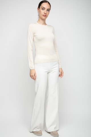 Pull en soie, cachemire et laine - Beige
