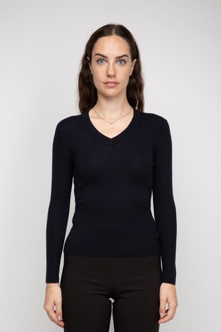 Pull en cachemire - Bleu