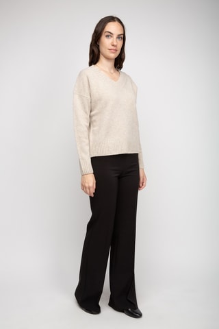 Pull en laine, cachemire et alpaga - Beige