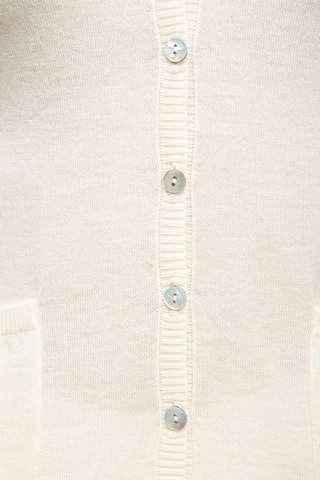 Gilet en soie, cachemire et laine - Beige