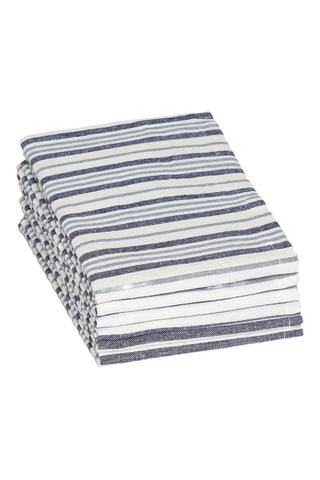 6 serviettes Nina - Blanc - 40 x 40 cm