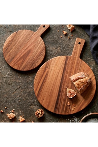 Planche à découper en bois d'acacia - 33,5 x 26 x 1,5 cm