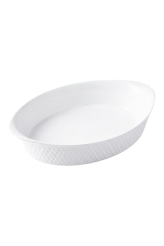 Plat à four en verre opale - 29 x 18 x 7 cm