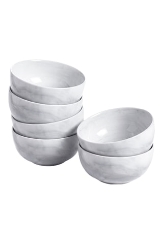 6 coupelles en verre opale - 12,5 cm