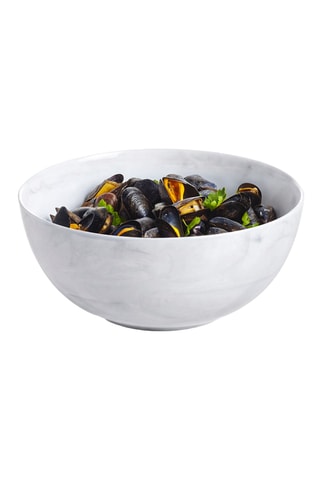 2 saladiers en verre opale - 21 cm
