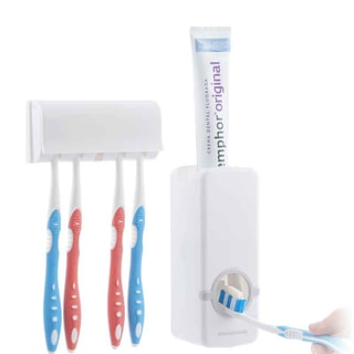 Distributeur de dentifrice & porte brosse à dents
