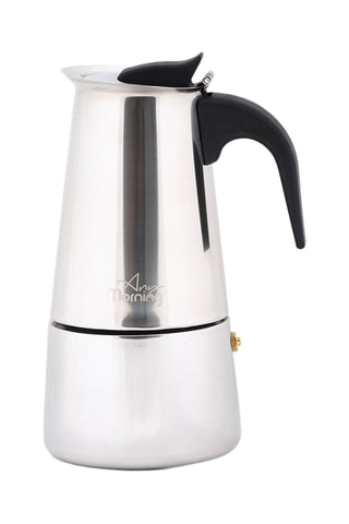Cafetière en acier inoxydable Any Morning - 20 cl - Noir et argenté