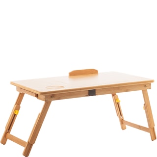Table pliante d'appoint en bambou