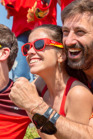 Lunettes de soleil polarisées mixte pliables - Catégorie 3 - Blanc, rouge et jaune