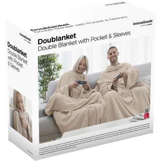 Couverture de couple - Poche Centrale - Bleu
