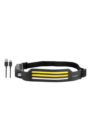 Lampe frontale à LED rechargeable Noir et jaune