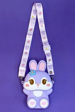 Sac bandoulière - Violet - Blanc, rose et violet
