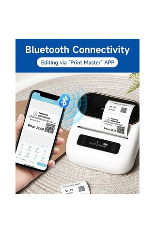 Imprimante thermique pour étiquettes Phomemo M220 - Blanc