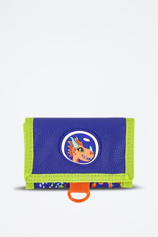 Portefeuille et porte-monnaie Milk&Moo Ponix - Bleu - Bleu, orange et vert