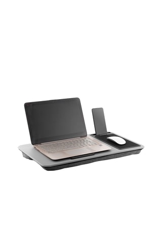 Bureau portable avec coussin XL - Gris