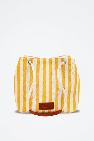 Tote bag Anemoss - Jaune - Blanc et jaune