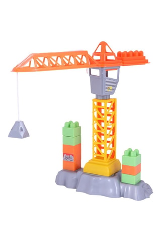 Ensemble de jeu de construction avec grue - 44 pièces