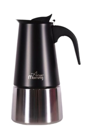 Cafetière en acier inoxydable Any Morning - 30 cl - Noir
