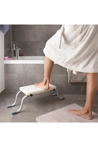 Siège de baignoire antidérapant 2-en-1 - Blanc