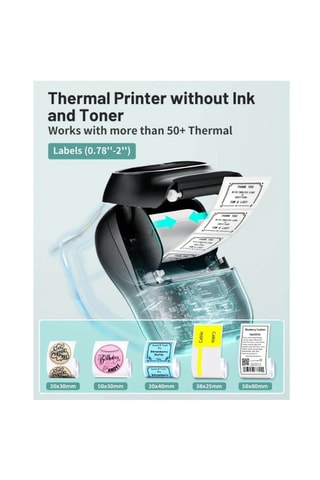Imprimante thermique pour étiquettes Phomemo M110 - Noir