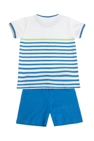 Pigiama Snoopy e i Peanuts - Bianco, nero e blu