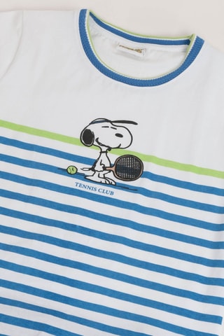 Pigiama Snoopy e i Peanuts - Bianco, nero e blu