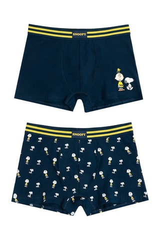 2 parigamba Snoopy - Bianco, blu e giallo