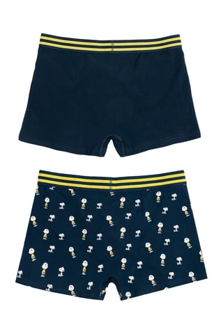 2 parigamba Snoopy - Bianco, blu e giallo