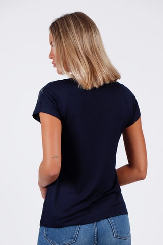 T-shirt - Blanc et bleu
