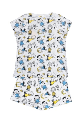 Pigiama Snoopy e i Peanuts - Bianco, blu e giallo