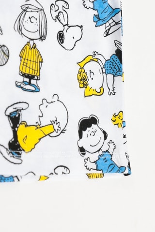 Pigiama Snoopy e i Peanuts - Bianco, blu e giallo