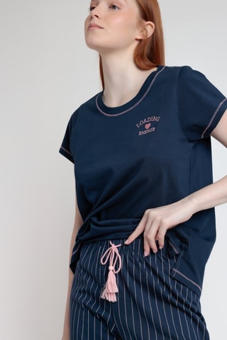 Pyjama - Bleu et rose