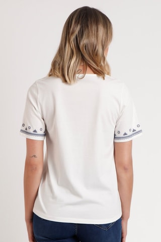 Blouse - Blanc et bleu