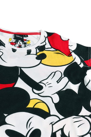 Camicia da notte Topolino Disney - Bianco, nero e rosso