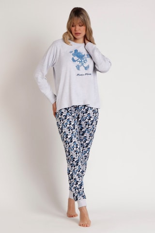 Pigiama Minni Disney - Nero, blu e grigio