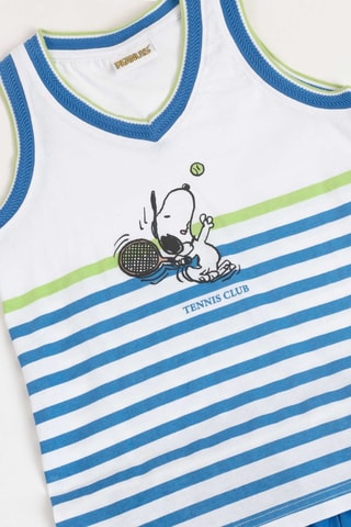 Pigiama Snoopy Snoopy e i Peanuts - Bianco, blu e verde