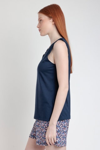 Pyjama - Blanc, bleu et rose